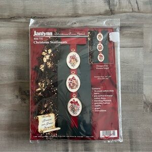 NWT Janlynn Christmas Sentiments (Set of 3) Counted Cross Stitch Kit #04-731